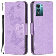 Чехол UniCase Butterfly Pattern для Nokia G21 / G11 - Purple: фото 1 из 7