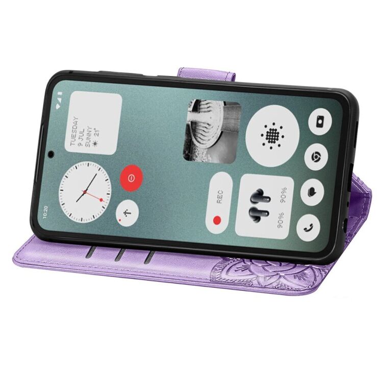 Чехол UniCase Butterfly Pattern для Nothing CMF Phone 1 - Light Purple: фото 3 из 9
