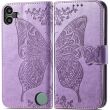 Чехол UniCase Butterfly Pattern для Nothing CMF Phone 1 - Light Purple (370938LV)
