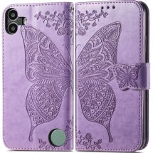 Чехол UniCase Butterfly Pattern для Nothing CMF Phone 1 - Light Purple: фото 1 из 9