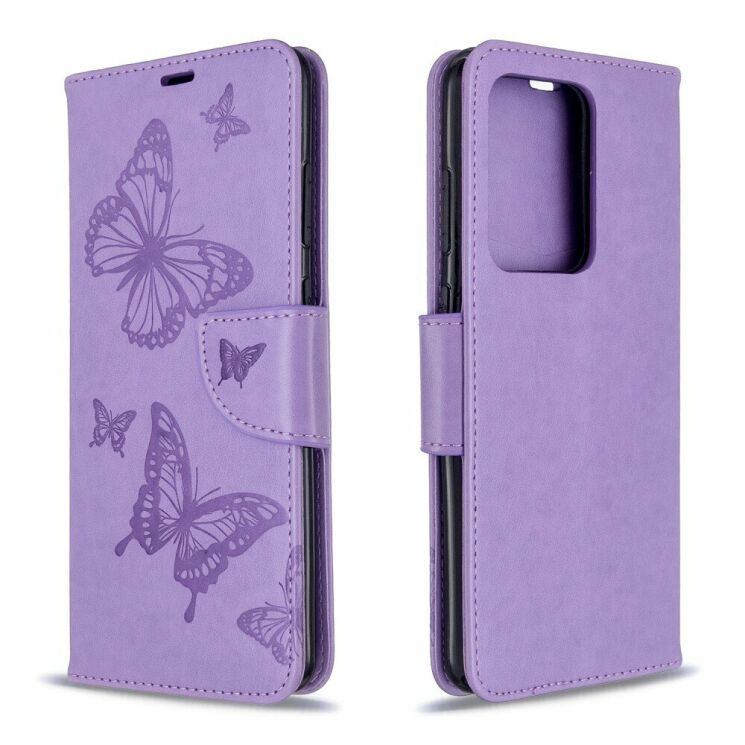 Чехол UniCase Butterfly Pattern для Samsung Galaxy S20 Ultra (G988) - Purple: фото 4 из 8