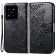Чехол UniCase Butterfly Pattern для Xiaomi 14 - Black (342255B)