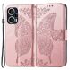 Чехол UniCase Butterfly Pattern для Xiaomi Poco F5 / Redmi Note 12 Turbo - Rose Gold (327339RG). Фото 1 из 9