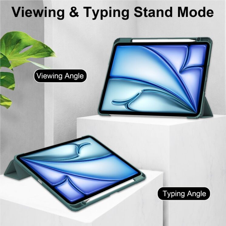 Чехол UniCase Folio Style для Apple iPad Air 13 M3/M2 (2025/2024) - Dark Blue: фото 4 из 8