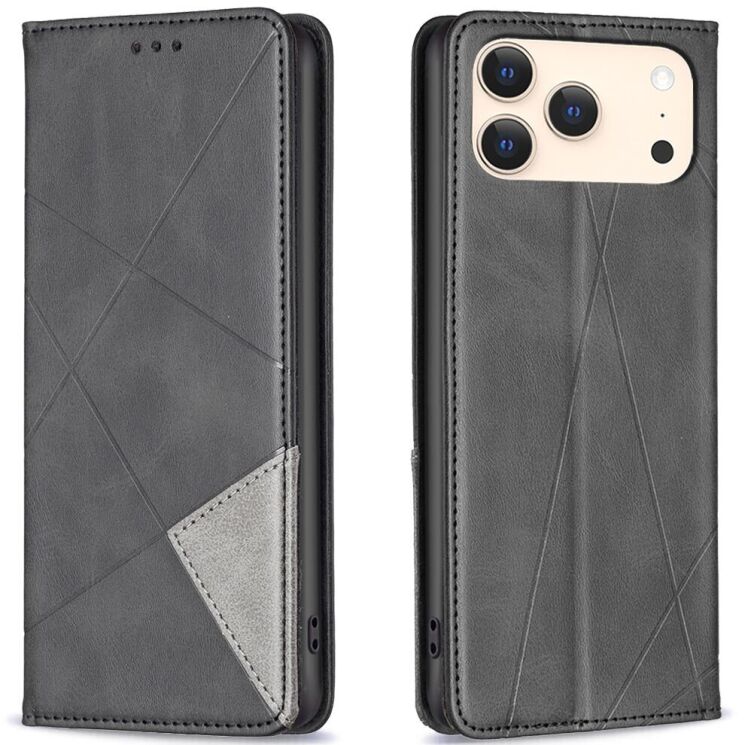Чохол UniCase Geometric Pattern для Apple iPhone 17 Pro - Black: фото 1 з 8