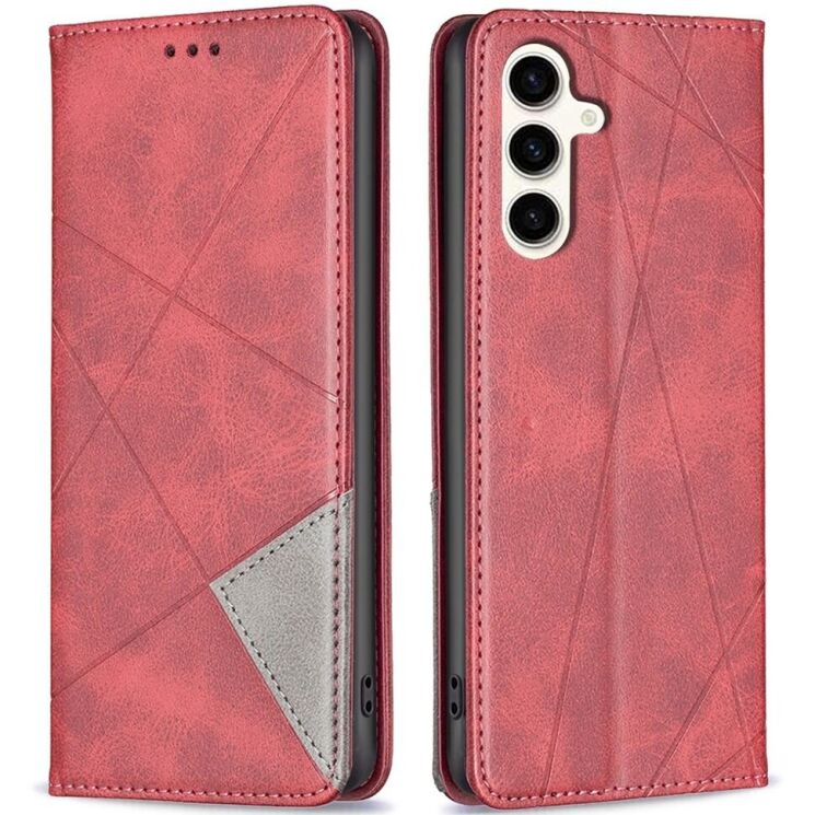 Чехол UniCase Geometric Pattern для Samsung Galaxy S24 FE (S721) - Red: фото 1 из 8