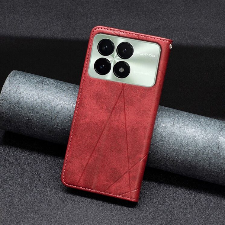 Чехол UniCase Geometric Pattern для Xiaomi Poco F6 Pro - Red: фото 4 из 8