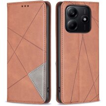 Чехол UniCase Geometric Pattern для Xiaomi Redmi Note 14 4G - Brown: фото 1 из 8