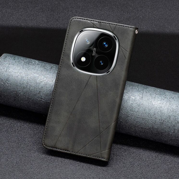 Чехол UniCase Geometric Pattern для Xiaomi Redmi Note 14 Pro - Black: фото 5 из 8