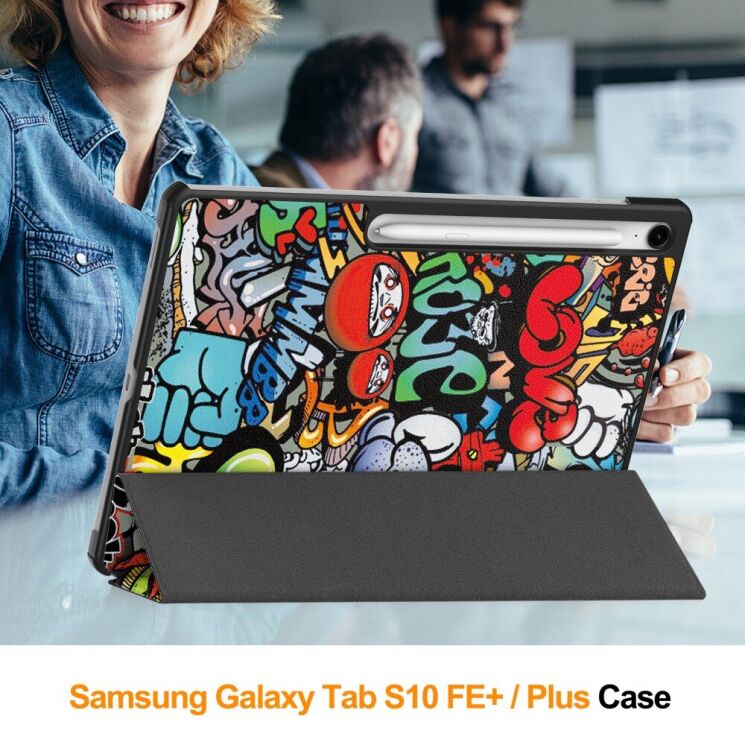 Чехол UniCase Life Style для Samsung Galaxy Tab S10 FE Plus - Graffiti: фото 5 из 11