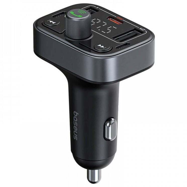 FM модулятор Baseus S-09 Pro Series (C10762200113-00) - Black: фото 3 из 11