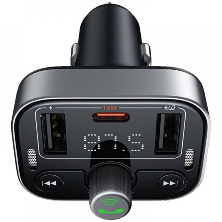 FM модулятор Baseus S-09 Pro Series (C10762200113-00) - Black: фото 2 из 11