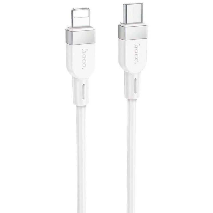 Кабель Hoco X109 Type-C to Lightning (27W, 3A, 1m) - White: фото 1 из 6