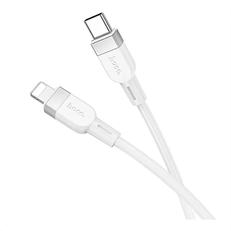 Кабель Hoco X109 Type-C to Lightning (27W, 3A, 1m) - White: фото 3 из 6