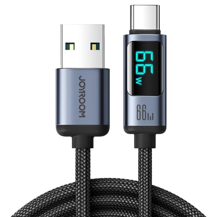 Кабель JOYROOM Prism Series S-AC066A16 USB to Type-C 66W (1.2m) - Black: фото 1 из 10