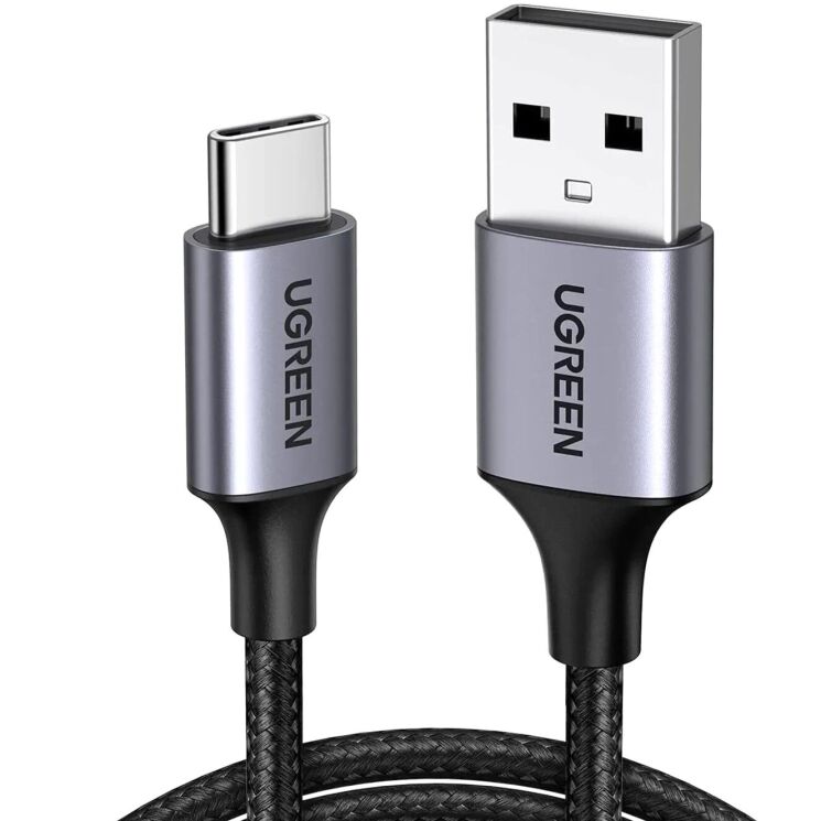 Кабель UGREEN US288 USB to Type-C (3A, 2m) 60128 - Black: фото 4 из 18