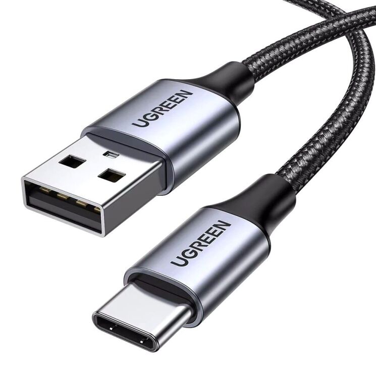 Кабель UGREEN US288 USB to Type-C (3A, 2m) 60128 - Black: фото 3 из 18