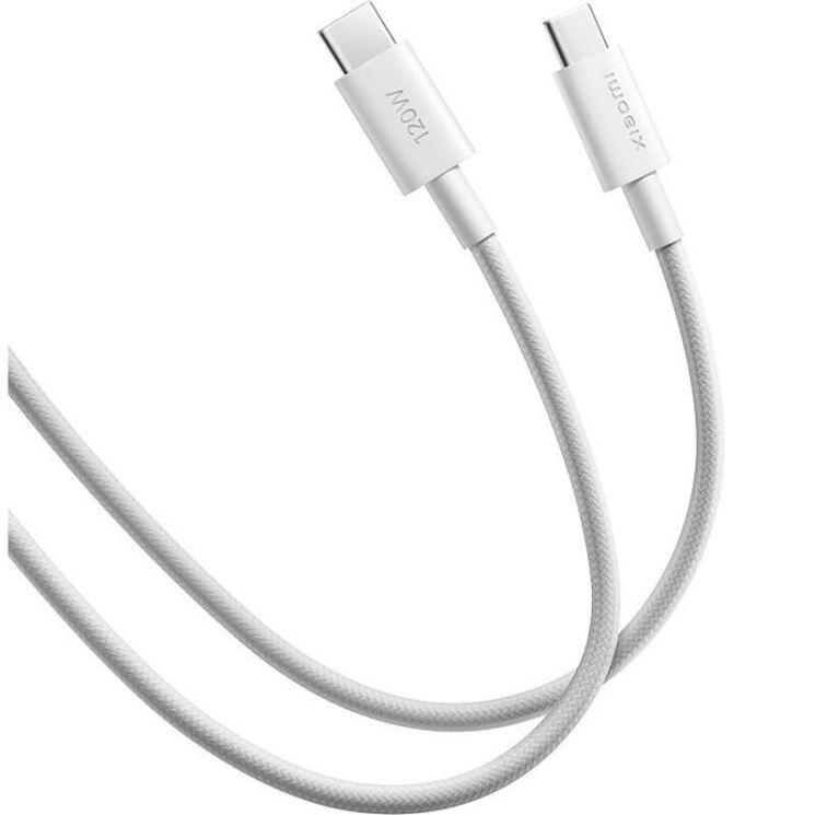 Кабель Xiaomi Braided Type-C to Type-C (6A, 2m) BHR087AGL - White: фото 2 из 7