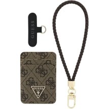 Кардхолдер з ремінцем для смартфону Guess triangle MagSafe (GUBPWMWSP4GTW) - Brown: фото 1 з 6