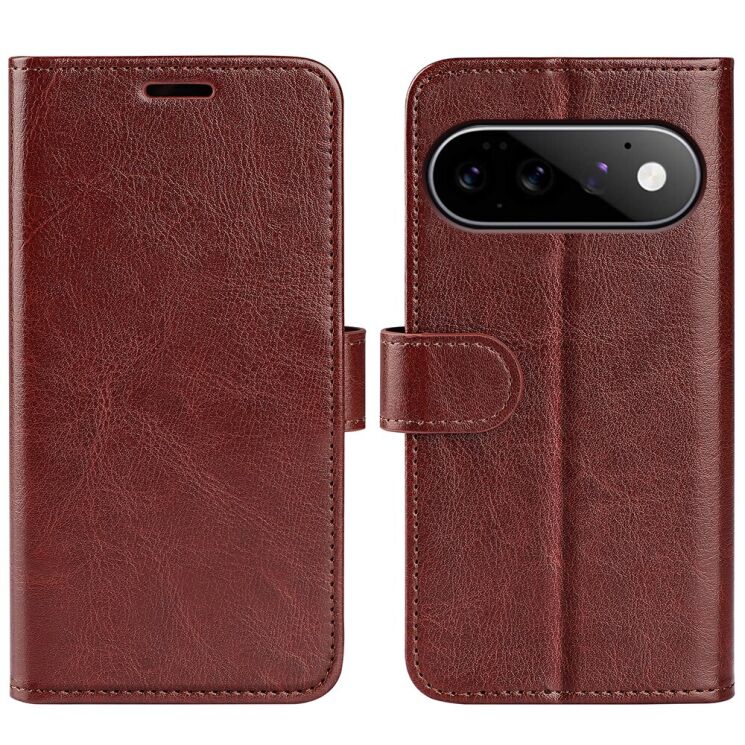 Классический чехол-книжка Deexe Wallet Style для Google Pixel 11 - Brown: фото 1 из 7
