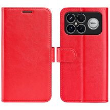 Классический чехол-книжка Deexe Wallet Style для Xiaomi Poco F8 Ultra - Red: фото 1 из 6
