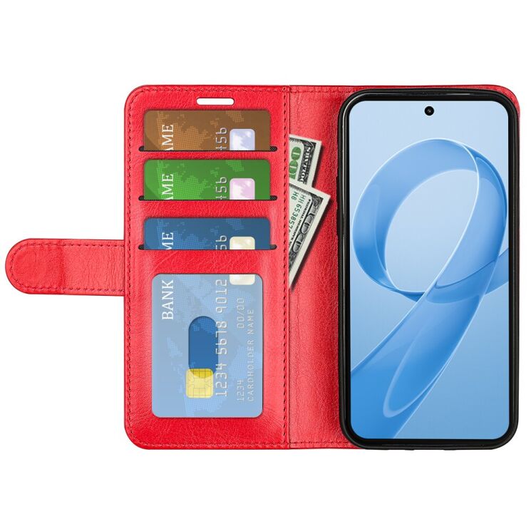 Классический чехол-книжка Deexe Wallet Style для Xiaomi Poco F8 Ultra - Red: фото 2 из 6
