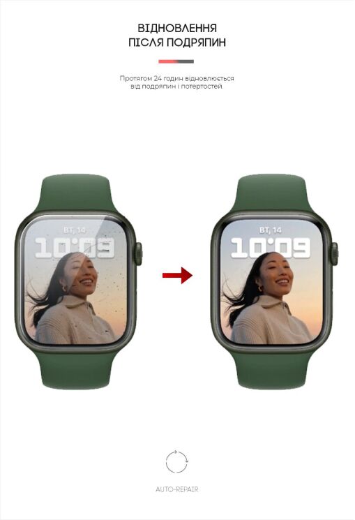 Комплект пленок (6шт) ArmorStandart Watch Film для Apple Watch 41 mm (7 / 8 / 9 Series): фото 3 из 4