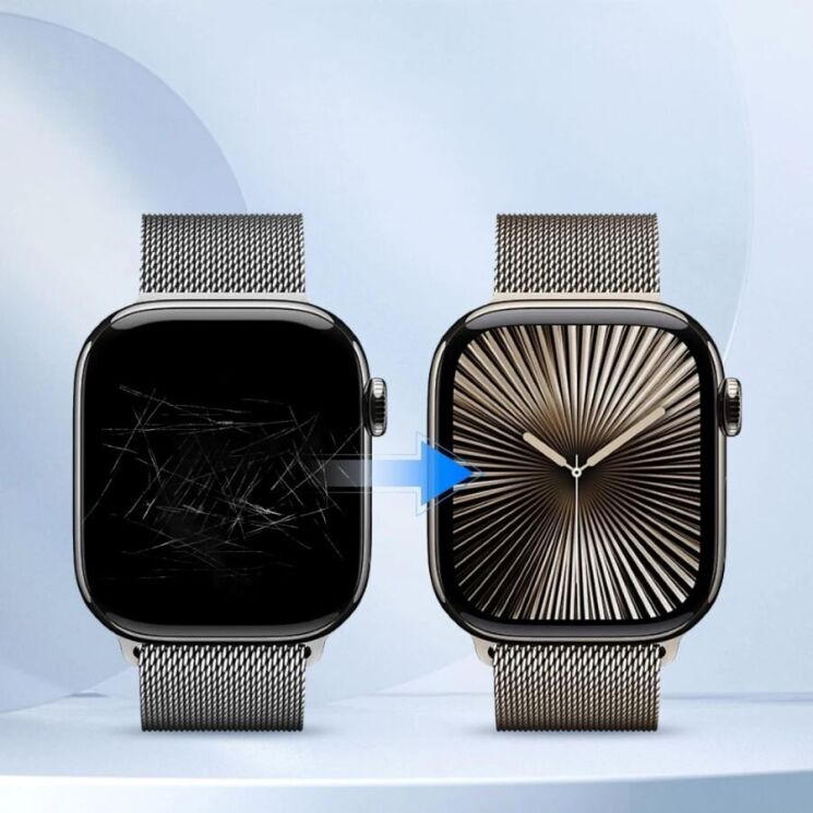 Комплект защитных пленок (2шт) Tech-Protect Hydro Flex + для Huawei Watch Fit 3 / 4: фото 3 из 4