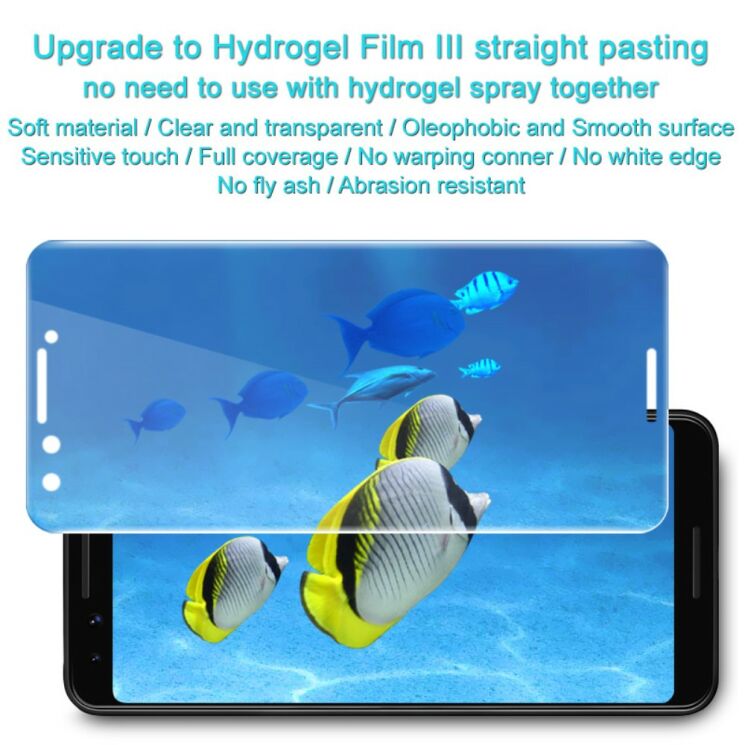 Комплект захисних плівок IMAK Full Coverage Hydrogel Film Google Pixel 3: фото 8 з 12