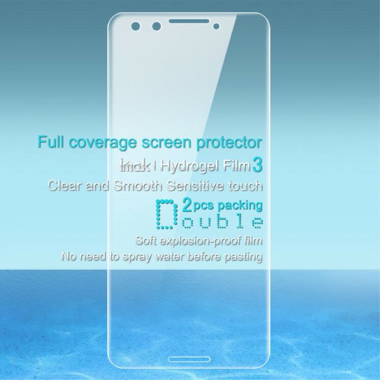 Комплект захисних плівок IMAK Full Coverage Hydrogel Film Google Pixel 3: фото 7 з 12
