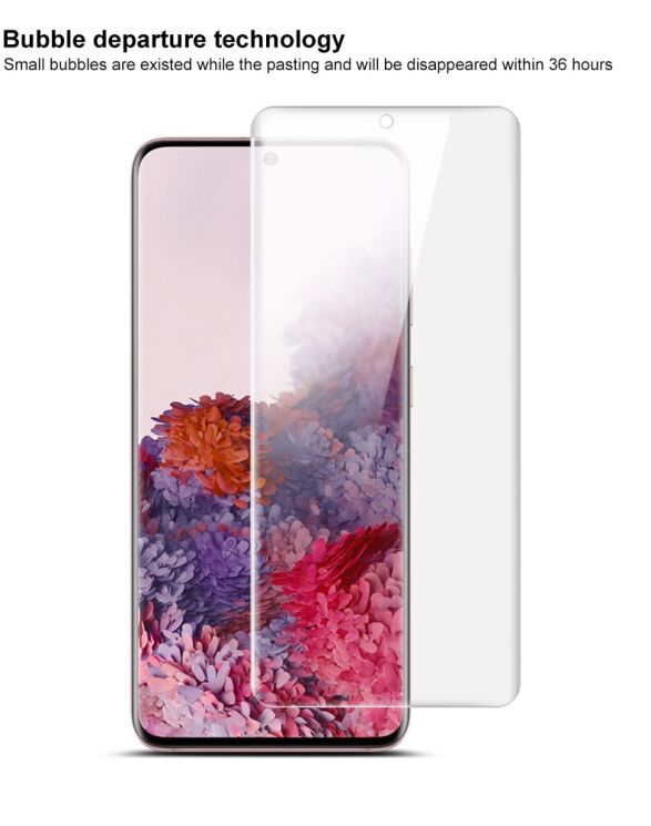 Комплект защитных пленок IMAK Full Coverage Hydrogel Film Samsung Galaxy S20 (G980): фото 11 из 13