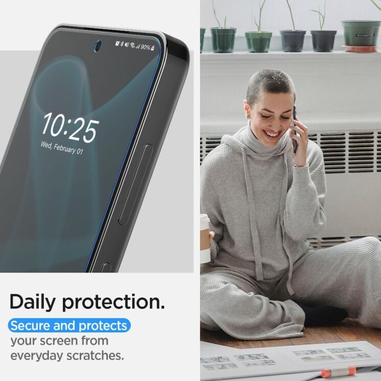 Комплект защитных пленок Spigen (SGP) Screen Protector Neo Flex Solid для Samsung Galaxy S24 (S921): фото 12 из 15