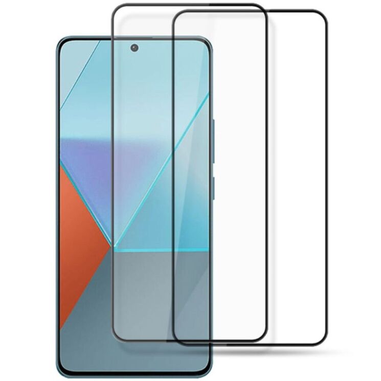 Комплект защитных стекол AMORUS Full Glue для Xiaomi Redmi Note 13 Pro 5G - Black: фото 1 из 9