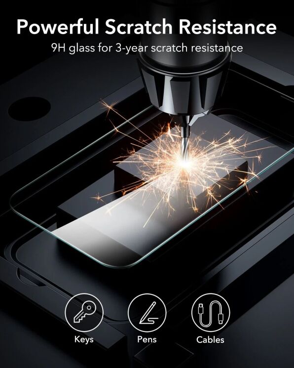 Комплект защитных стекол ESR Screen Protector Set для Apple iPhone 16: фото 6 из 6
