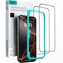 Комплект захисних стекол ESR Tempered Glass Set для iPhone 16: фото 1 з 7