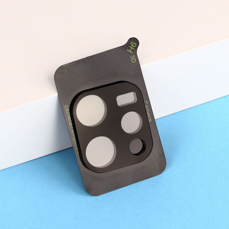 Комплект защитных стекол на заднюю камеру Deexe Black Lens Protector для OPPO Reno 15 - Black: фото 5 из 5