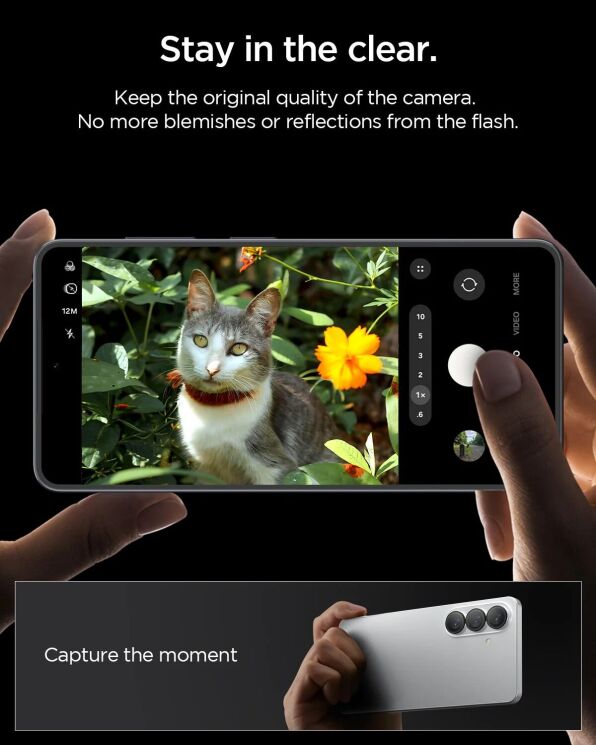 Комплект защитных стекол Spigen Optik Pro Lens Protector для Samsung Galaxy S26 Plus (S947) AGL11088 - Black: фото 13 из 14