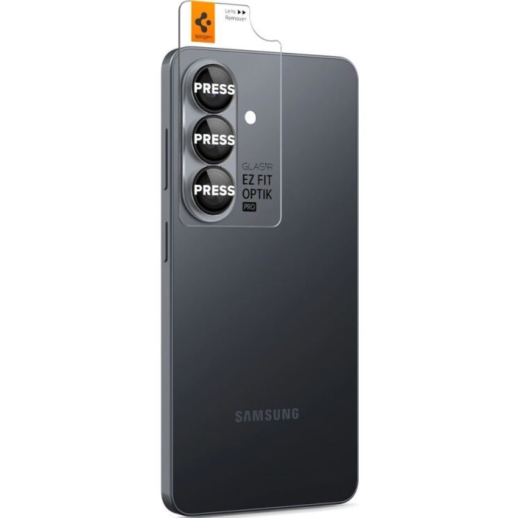 Комплект защитных стекол Spigen Optik Pro Lens Protector для Samsung Galaxy S26 Plus (S947) AGL11088 - Black: фото 3 из 14