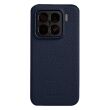Кожаный чехол MELKCO Leather Case для Xiaomi 15 - Dark Blue (371246DB)