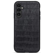 Кожаный чехол UniCase Croco Skin для Samsung Galaxy A14 (А145) - Black: фото 1 из 3
