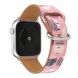 Кожаный ремешок Deexe Fashion Elegant для Apple Watch 46 / 45 / 44 / SE 44 / 42 (Series 1-3) / Ultra / Ultra 2 - Cute Pattern (251338C). Фото 1 из 4