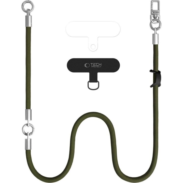 Набор ремешков Tech-Protect C10S Rope Crossbody - Green / Titanium: фото 2 из 10