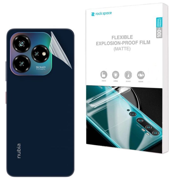 Антибликовая пленка на заднюю панель RockSpace Matte для ZTE Nubia V60 Design: фото 1 из 9