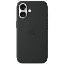 Оригинальный чехол Silicone Case with MagSafe для Apple iPhone 16 (MYY13) - Black: фото 1 из 6