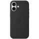 Оригинальный чехол Silicone Case with MagSafe для Apple iPhone 16 (MYY13) - Black (366447B). Фото 1 из 6