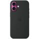 Оригинальный чехол Silicone Case with MagSafe для Apple iPhone 16 (MYY13) - Black (366447B). Фото 4 из 6
