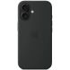 Оригинальный чехол Silicone Case with MagSafe для Apple iPhone 16 (MYY13) - Black (366447B). Фото 5 из 6