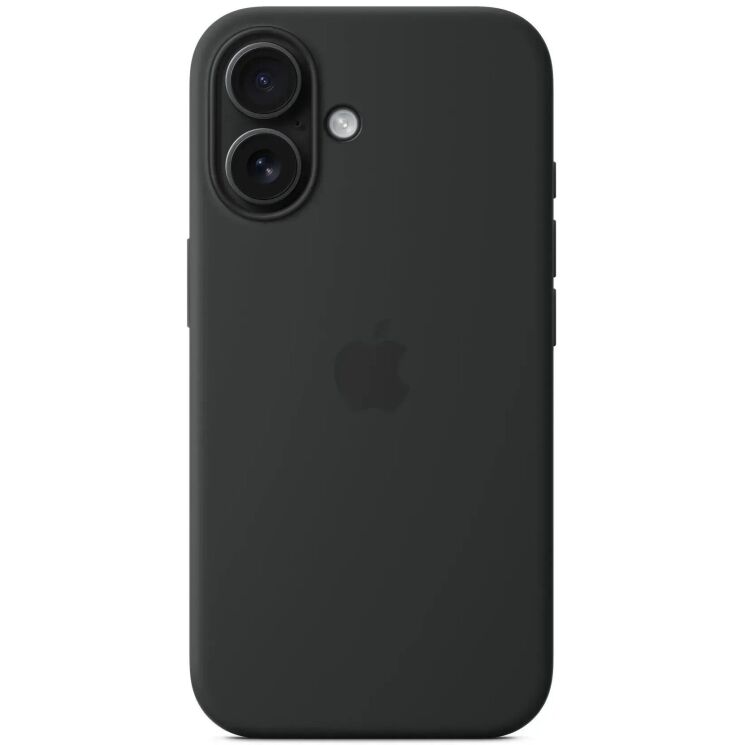 Оригинальный чехол Silicone Case with MagSafe для Apple iPhone 16 (MYY13) - Black: фото 5 из 6