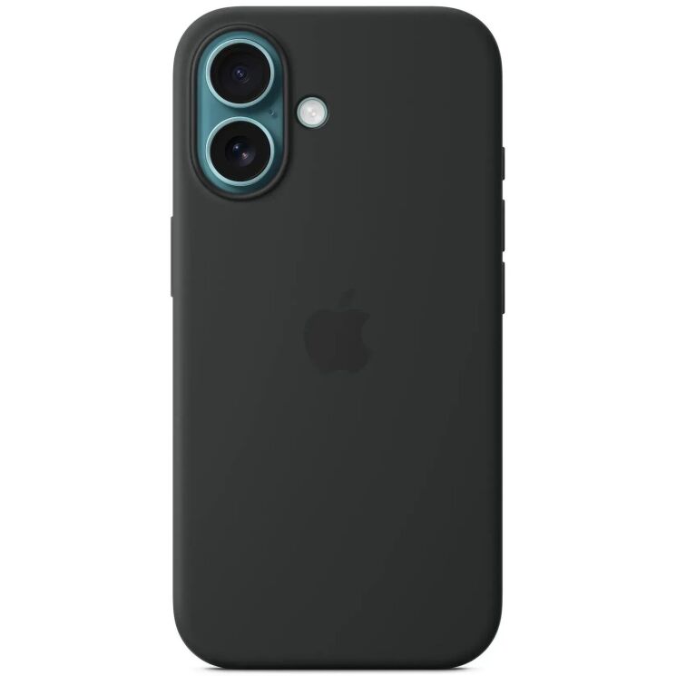 Оригинальный чехол Silicone Case with MagSafe для Apple iPhone 16 (MYY13) - Black: фото 3 из 6
