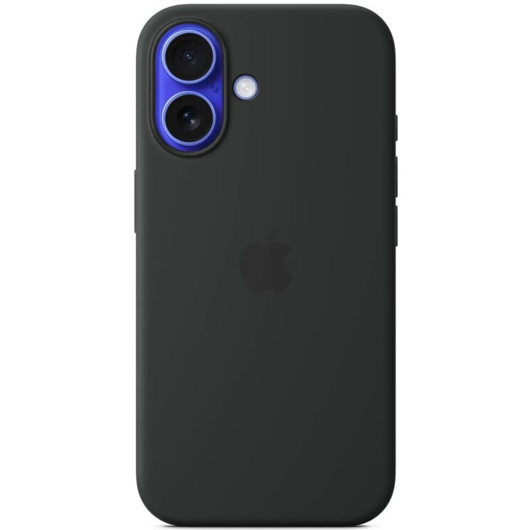 Оригинальный чехол Silicone Case with MagSafe для Apple iPhone 16 (MYY13) - Black: фото 2 из 6